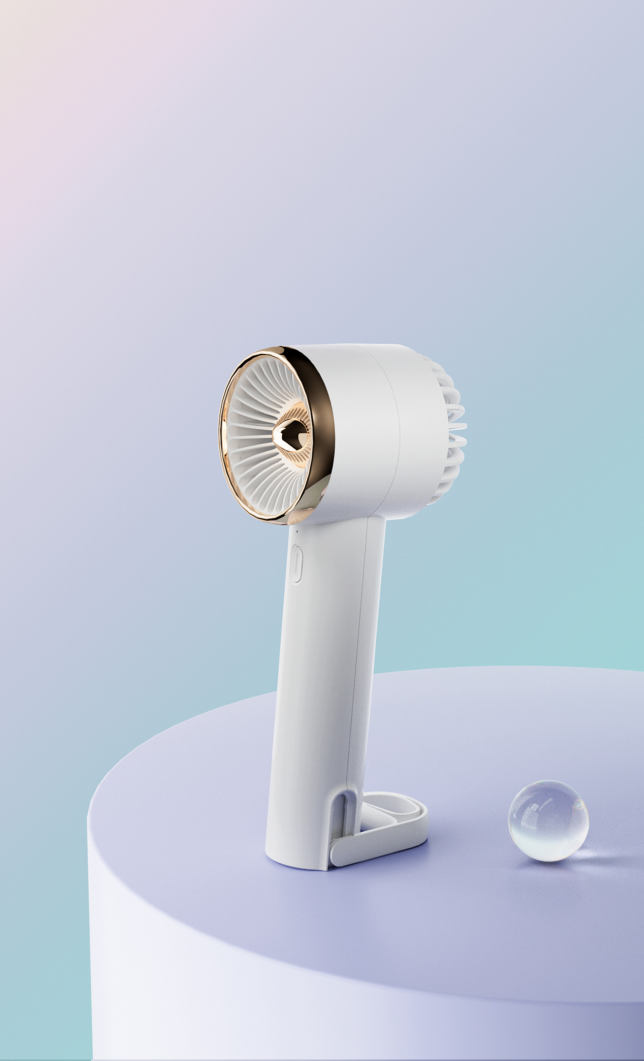 手持风扇/水冷风扇/香熏机/产品渲染